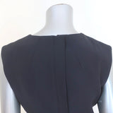 Balenciaga Shoelace-Embellished Dress Black Crepe Size 38 Sleeveless Mini