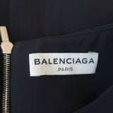 Balenciaga Shoelace-Embellished Dress Black Crepe Size 38 Sleeveless Mini