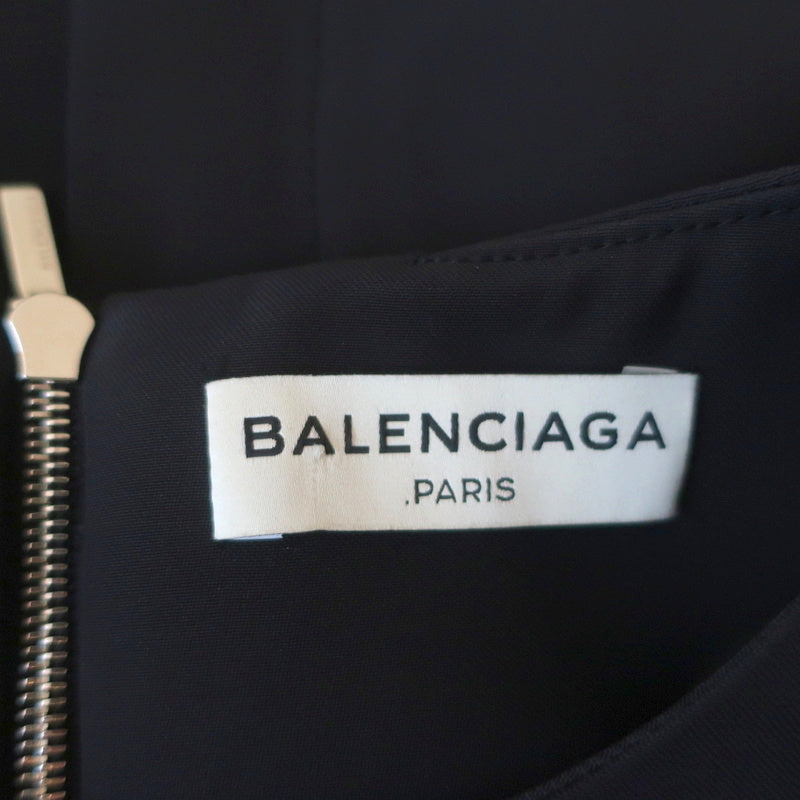 Balenciaga Shoelace-Embellished Dress Black Crepe Size 38 Sleeveless M Celebrity Owned Balenciaga Shoelace-Embellished Dress Black Crepe Size 38 Sleeveless M Celebrity Owned