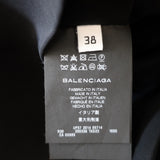 Balenciaga Shoelace-Embellished Dress Black Crepe Size 38 Sleeveless Mini