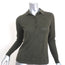 Nili Lotan Cashmere Polo Sweater Army Green Size Extra Small Collared Pullover
