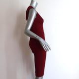Gucci Dress Red Compact Jersey Size Small Sleeveless V-Neck Sheath available at CelebrityOwned.com img_4