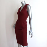 Gucci Dress Red Compact Jersey Size Small Sleeveless V-Neck Sheath available at CelebrityOwned.com img_5