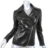 Gucci Knit-Back Leather Biker Jacket Black Size 40 Motorcycle Jacket available at CelebrityOwned.com img_1