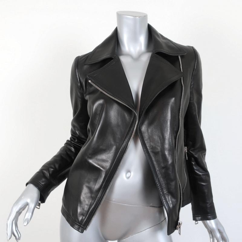 Louis Vuitton - Oversized Belt Embossed Monogram Leather Jacket - Black - Women - Size: 38 - Luxury