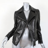 Gucci Knit-Back Leather Biker Jacket Black Size 40 Motorcycle Jacket available at CelebrityOwned.com img_2