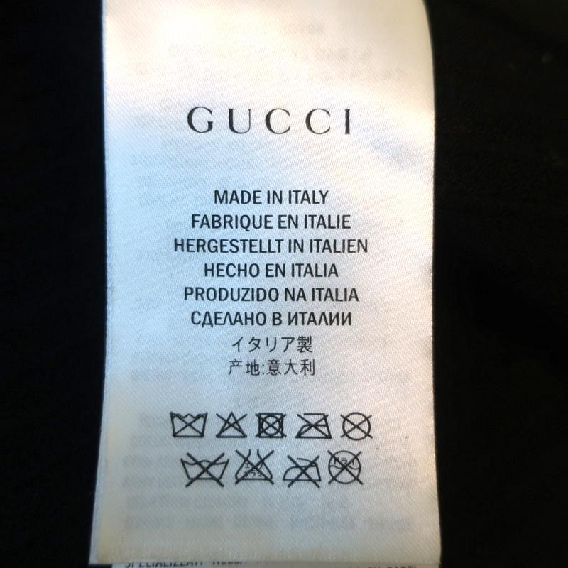 Gucci Navy Monogram Leather Biker Jacket Size 38