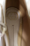 Gucci Striped Wedge Mary Jane Pumps Eilin Cream Leather & Tan Patent Size 38 available at CelebrityOwned.com img_10