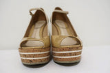 Gucci Striped Wedge Mary Jane Pumps Eilin Cream Leather & Tan Patent Size 38 available at CelebrityOwned.com img_4