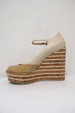 Gucci Striped Wedge Mary Jane Pumps Eilin Cream Leather & Tan Patent Size 38 available at CelebrityOwned.com img_6