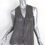 HELMUT Helmut Lang Top Breeze Gray Crinkled Chiffon Size Small Sleeveless Blouse