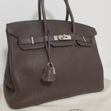 HERMES Birkin 35cm Brown Togo Leather/Palladium Hardware K Stamp-2007 available at CelebrityOwned.com img_2