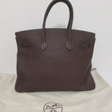 HERMES Birkin 35cm Brown Togo Leather/Palladium Hardware K Stamp-2007 available at CelebrityOwned.com img_5