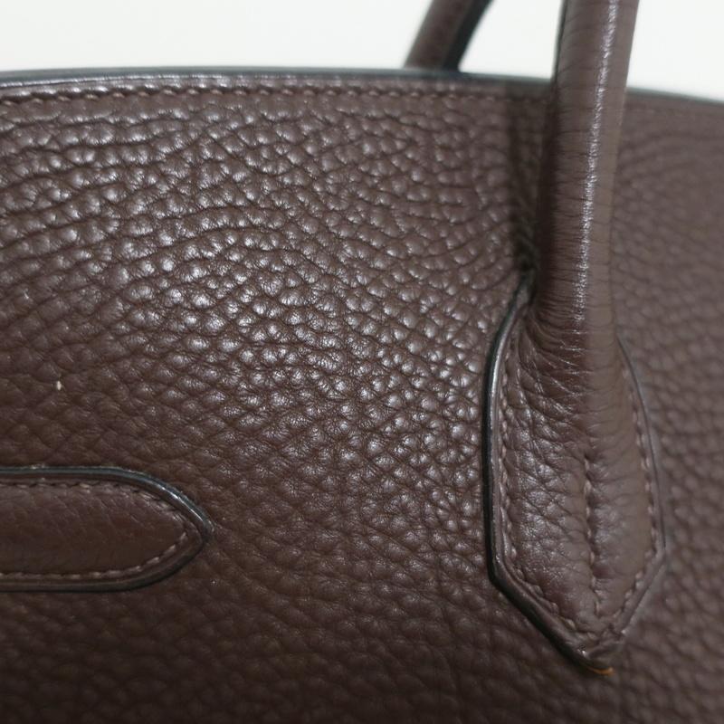 HERMES Birkin 35cm Brown Togo Leather/Palladium Hardware K Stamp-2007 –  Celebrity Owned