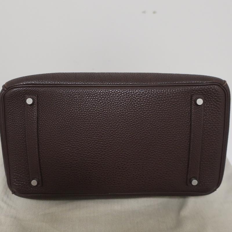 HERMES Birkin 35cm Brown Togo Leather/Palladium Hardware K Stamp-2007 available at CelebrityOwned.com img_8