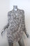 Haute Hippie Return of the Cowl Blouse White Leopard Print Silk Top Size Medium