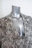 Haute Hippie Return of the Cowl Blouse White Leopard Print Silk Top Size Medium available at CelebrityOwned.com img_3