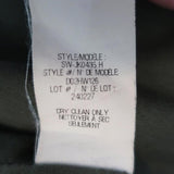 Helmut Lang Draped Moto Jacket Olive Stretch Cotton Size Petite available at CelebrityOwned.com img_10