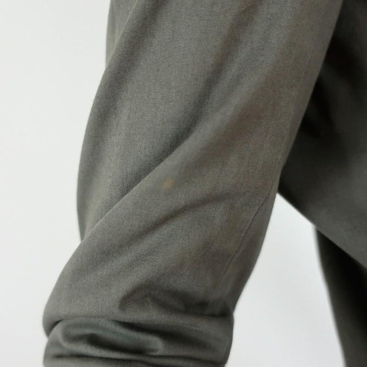 Helmut Lang Draped Moto Jacket Olive Stretch Cotton Size Petite available at CelebrityOwned.com img_6