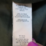 Helmut Lang Draped Moto Jacket Olive Stretch Cotton Size Petite available at CelebrityOwned.com img_9