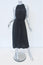 Helmut Lang Dress Black Shirred Jersey Size Extra Small Belted Halter Midi