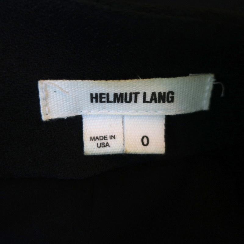 Helmut Lang Sugar Cropped Jacket Black/Cream Leather-Trim Crepe Size 0 available at CelebrityOwned.com img_9