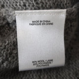 Helmut Lang Sweater Gray Uneven Stitch Knit Size Small V-Neck Pullover available at CelebrityOwned.com img_9