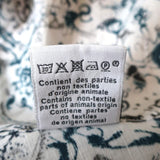 Hermes Button Down Shirt White/Blue Printed Linen-Cotton Size 40 Long Sleeve Top available at CelebrityOwned.com img_9