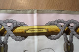 Hermes Tribord by Julia Abadie 90cm Scarf Cream/Pink Silk Twill available at CelebrityOwned.com img_5