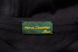 Herve Chapelier Cardigan Navy Cotton Knit Size Small Crewneck Sweater available at CelebrityOwned.com img_6
