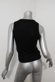 Herve Chapelier Top Black Cotton Knit Size Small Sleeveless Shell available at CelebrityOwned.com img_4