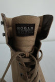 Hogan Rebel Wedge Sneakers Beige Leather Size 39.5 Lace-Up High Top available at CelebrityOwned.com img_10