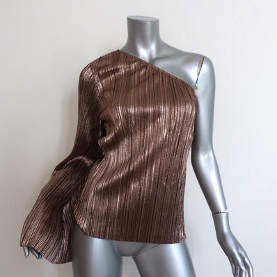 House of Harlow 1960 x Revolve Ross One Shoulder Top Rose Gold Size Medium NEW available at CelebrityOwned.com img_1