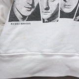 RE/DONE Beatles Classic Raglan Crewneck Sweatshirt Off-White Size Small