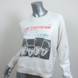 RE/DONE Beatles Classic Raglan Crewneck Sweatshirt Off-White Size Small