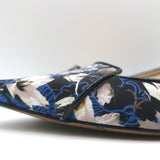 Jimmy Choo Attila Pointed Toe Ballet Flats English Floral Print Satin Size 37