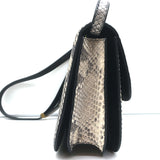 Celine Medium Classic Box Bag Gray/Cream Snakeskin Flap Bag