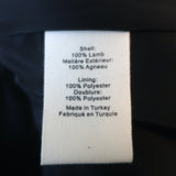 L'Agence Snake-Embossed Leather Moto Jacket Fieldstone Size Small NEW