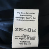 L'Agence Snake-Embossed Leather Moto Jacket Fieldstone Size Small NEW