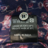 Isabel Marant Etoile Layona Ruffle Top Purple Floral Print Cotton Size 34