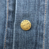 Current/Elliott The Snap Jacket Loved Wash Stretch Denim Size 1