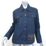 Gucci Boutique Label Jean Jacket Indigo Denim Size 36