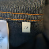Gucci Boutique Label Jean Jacket Indigo Denim Size 36