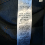 Gucci Boutique Label Jean Jacket Indigo Denim Size 36