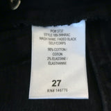 RE/DONE 90's High Rise Ankle Crop Jeans Faded Black Stretch Denim Size 27