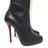 Christian Louboutin Sempre Monica Over the Knee Boots Black Leather Size 36