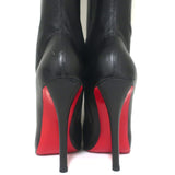 Christian Louboutin Sempre Monica Over the Knee Boots Black Leather Size 36