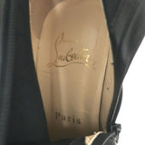 Christian Louboutin Sempre Monica Over the Knee Boots Black Leather Size 36