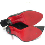 Christian Louboutin Sempre Monica Over the Knee Boots Black Leather Size 36