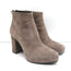 Prada Ankle Boots Taupe Suede Size 35 Hidden Platform Booties